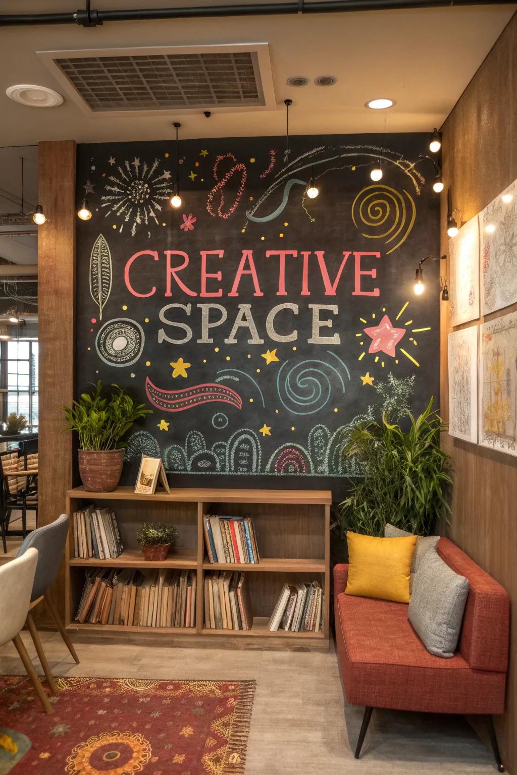 A slate board backdrop empowers creativity to flourish in each frame.