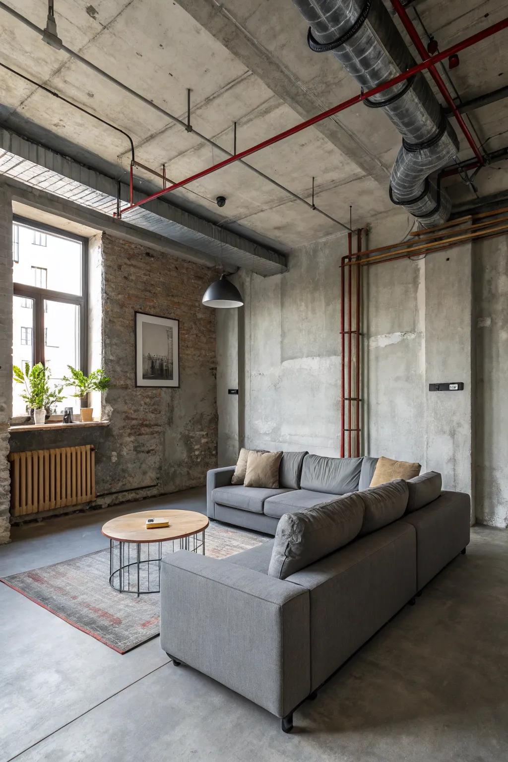 Industrial facets conveying a contemporary edge.