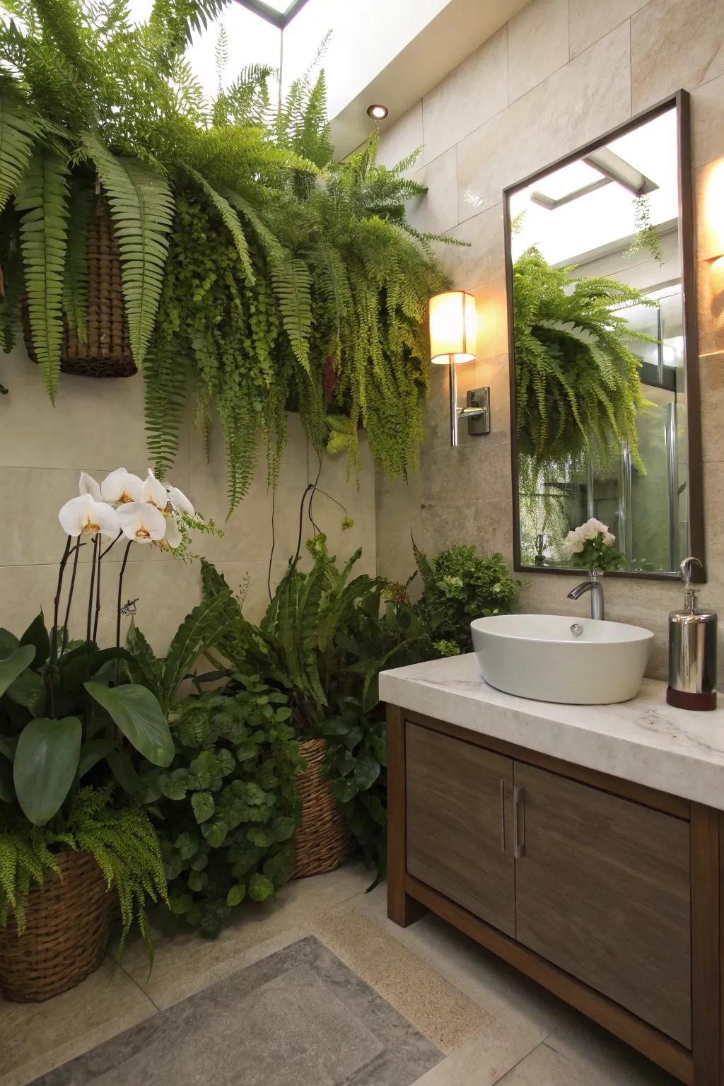 Turn your bathroom into a tropical retreat.