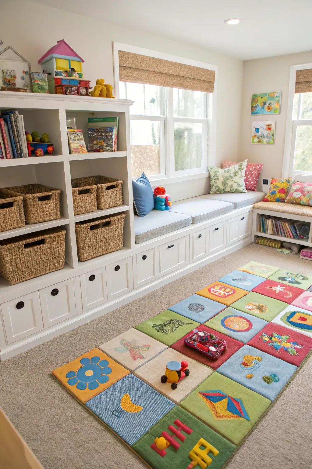 Multi-purpose furniture optimizes space and functionality.