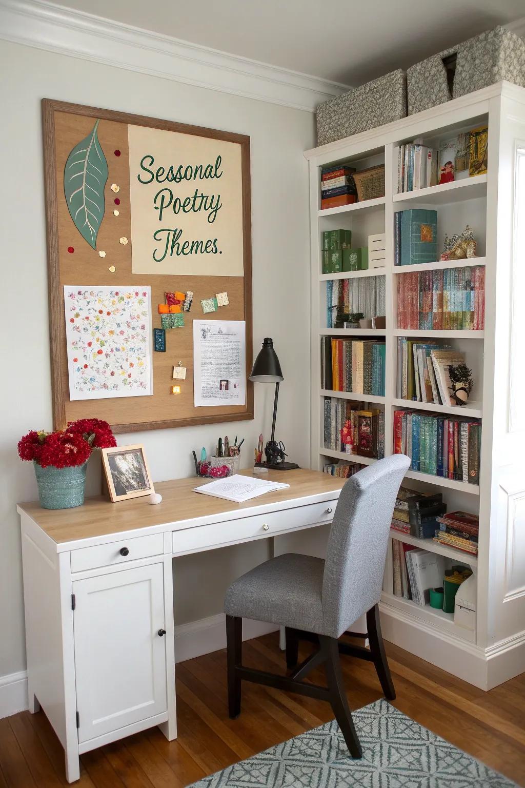 Keep things fresh by displaying a theme-based verse board.