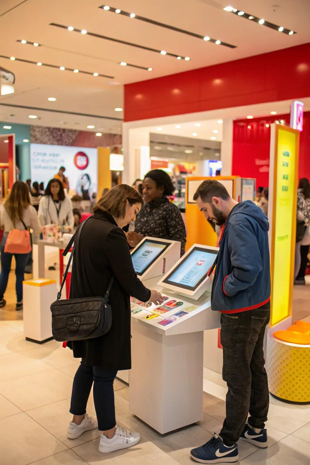 Engaging features invite shoppers to interact and explore products more intimately.
