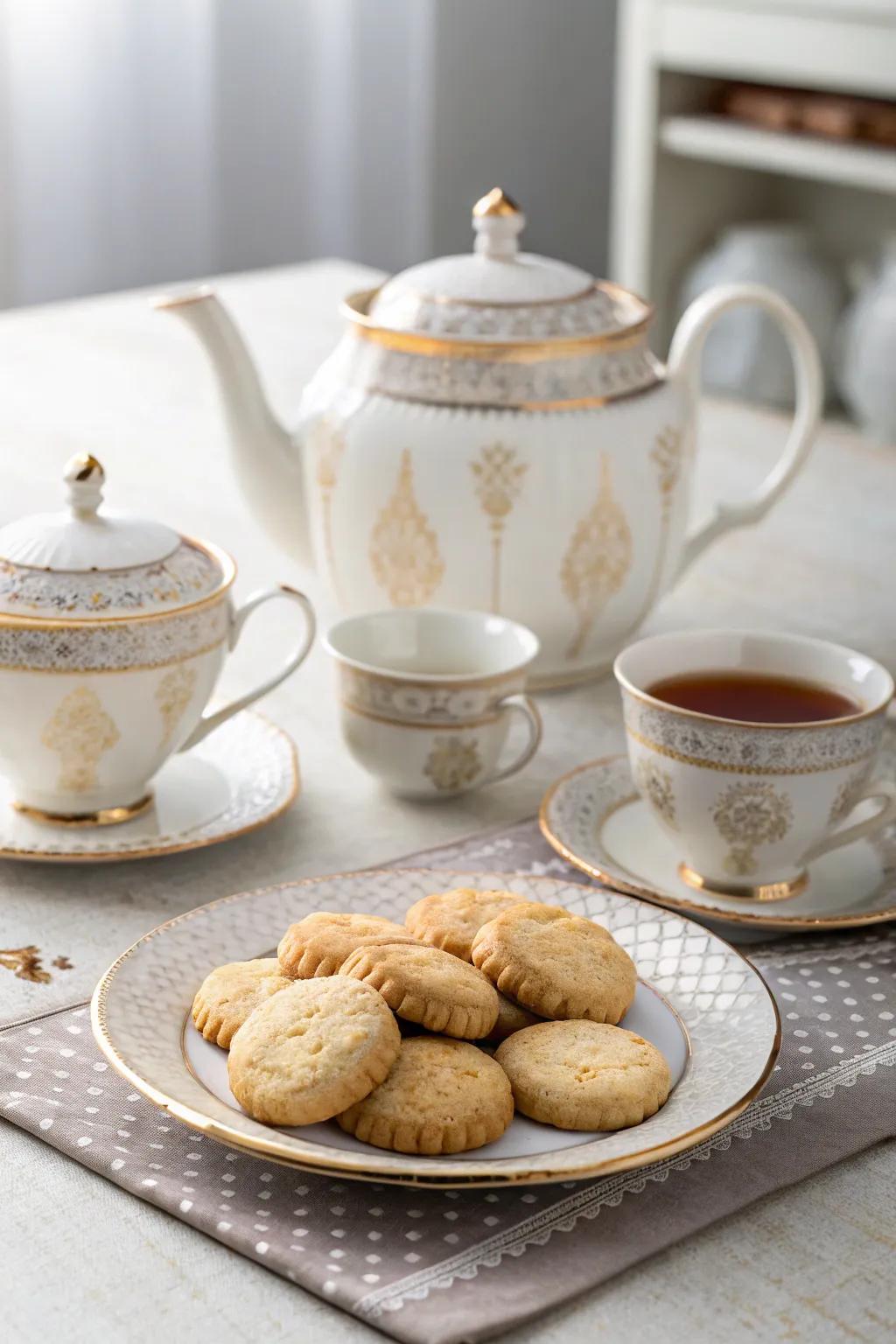 Elevate tea time with a beautiful ceramic tea set.