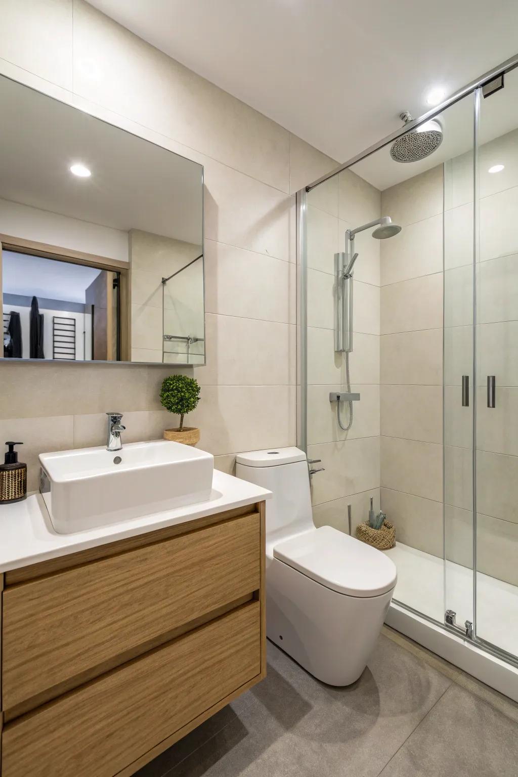 Minimalist ornamentation cultivates a serene and uncluttered milieu.