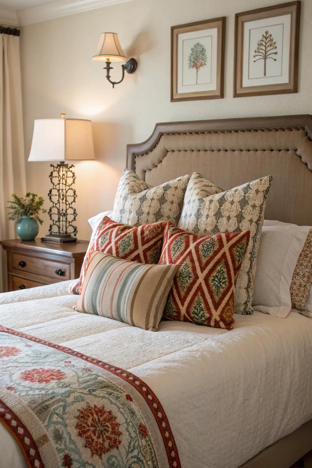 Incorporating patterns while balancing solids allows the former to stand out without being too much.