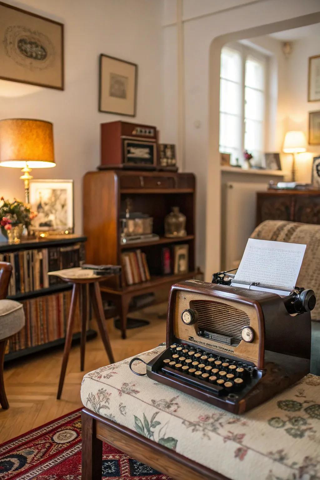 Treasured time-honored accents contribute nostalgia to the setting.