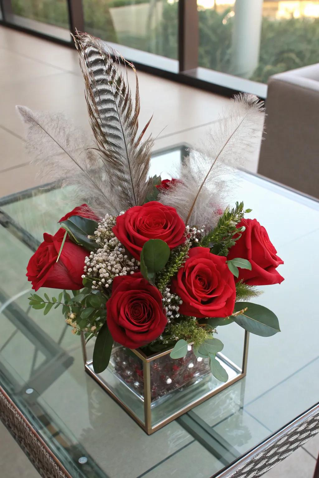 Unique Textures with Roses and Mixed Medium