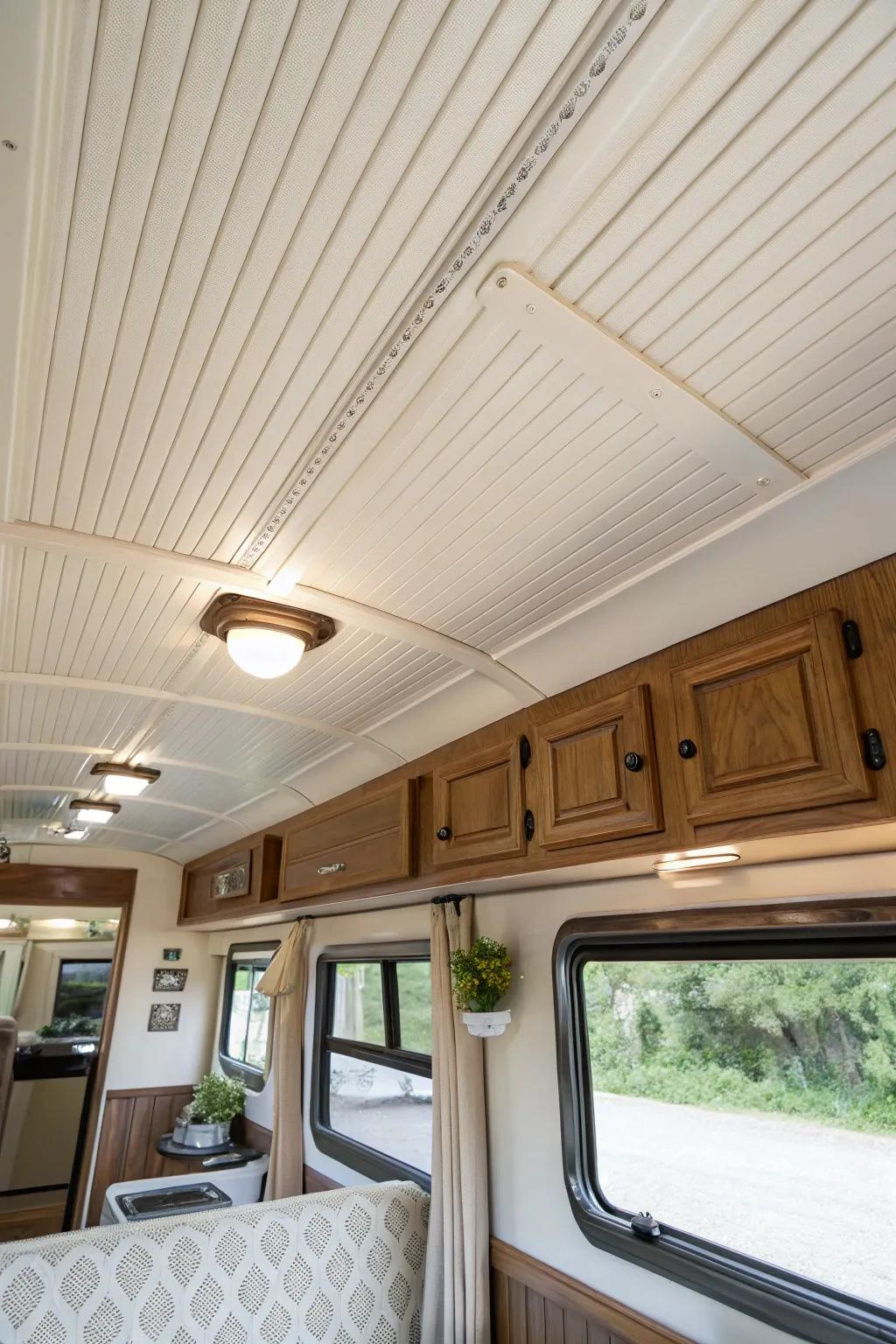 Coated board and batten top sides bestow iconic charm upon your RV.