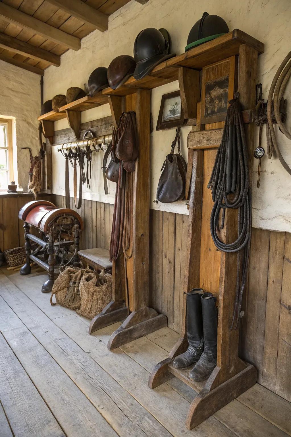 Country supports deliver an enchanting, nostalgic atmosphere.