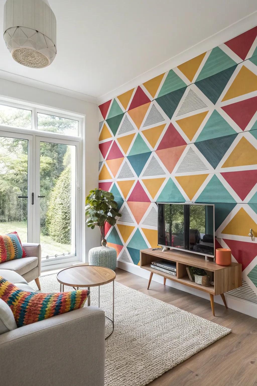 Articulate declaration featuring a snapshot scene embodying geometric aesthetics.