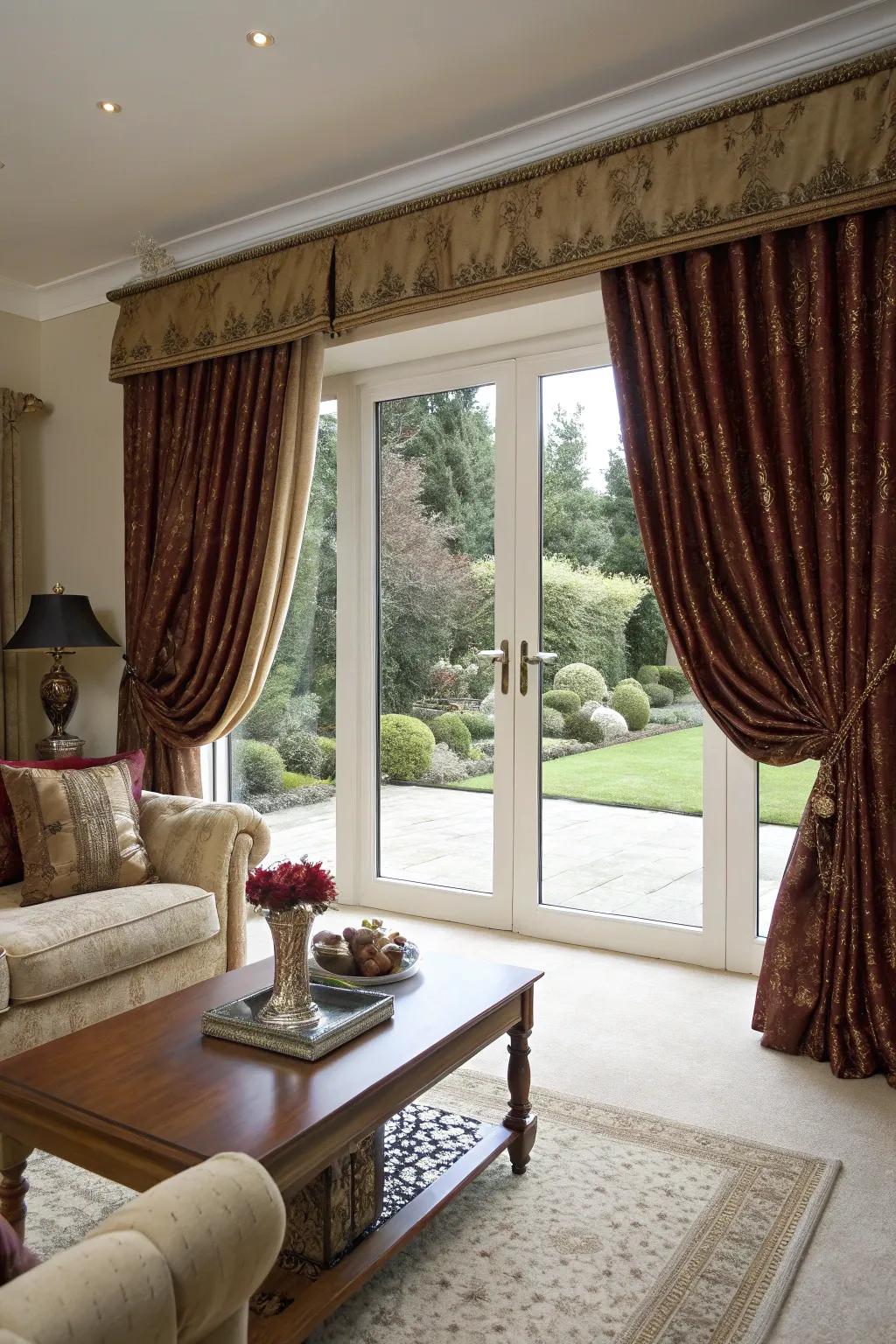 Elevate your space with high-end fabric curtains.