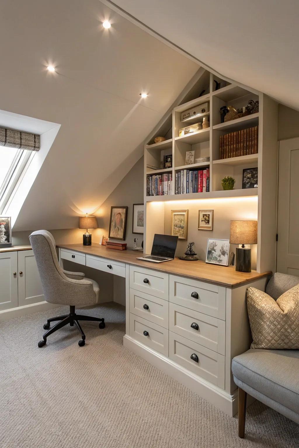 Taking advantage of available space through furniture that serves multiple purposes