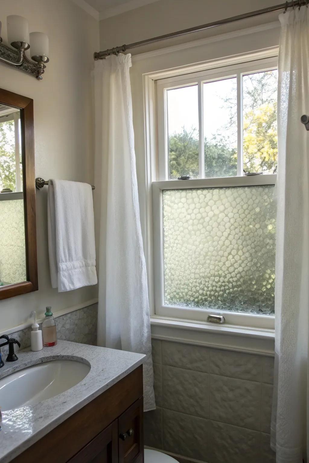Embossed panes conflate solitude with visual enticement.