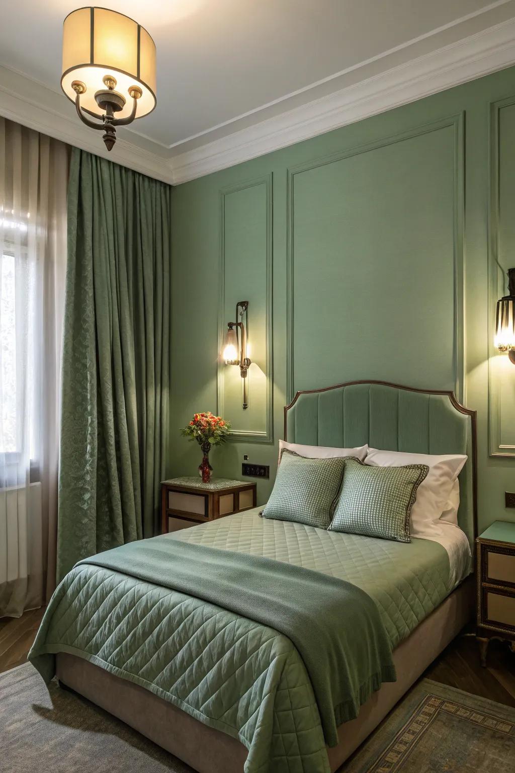 Ambient lighting adds warmth and highlights features.