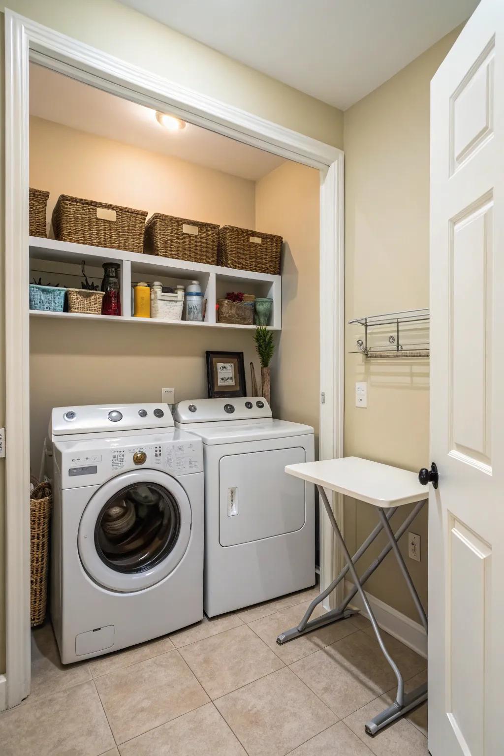 Incorporate a custom look with built-in elements for a seamless design.