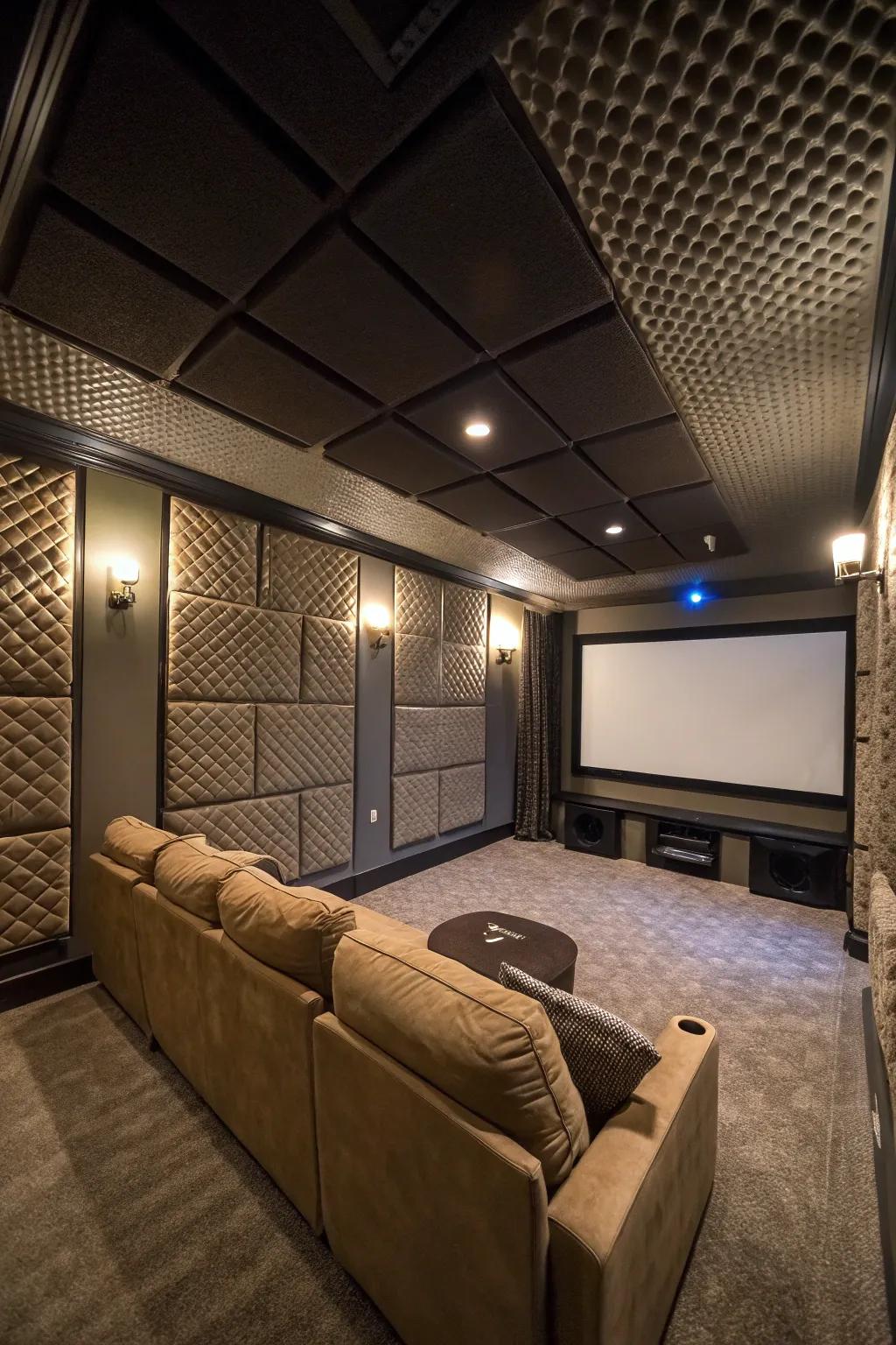With elegant sound-absorbing boards, you can enhance audio.