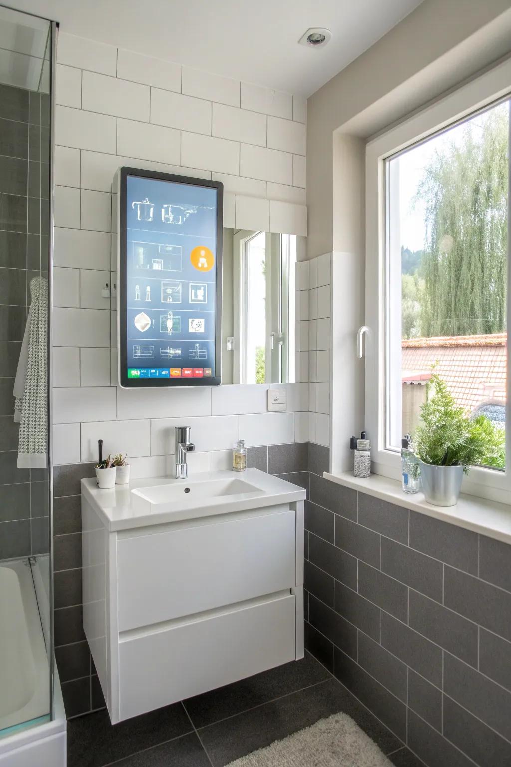 Start your day right with a smart mirror that keeps you informed and organized.