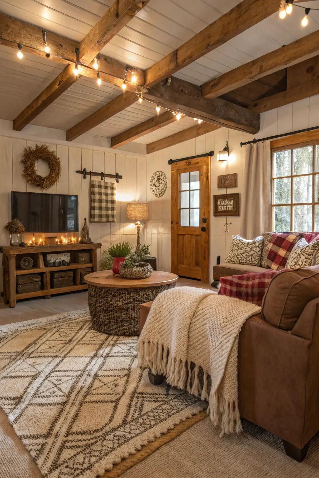 Textile weaves that add warmth and texture to a Southern room.