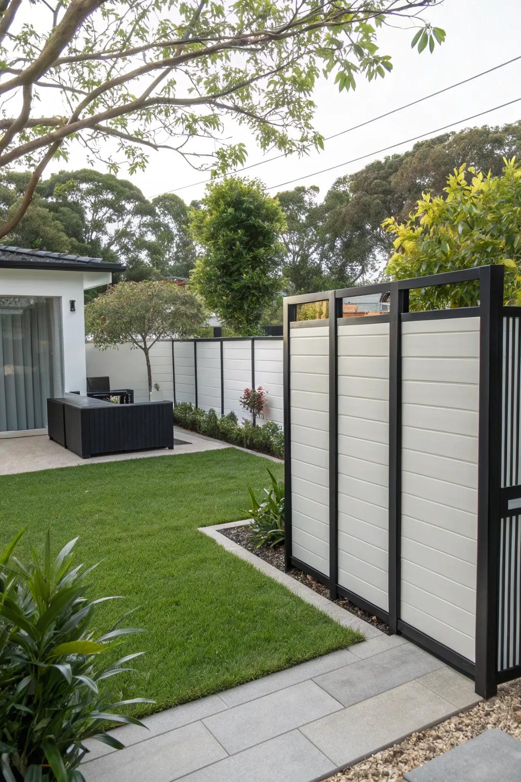 Polyvinyl boards offer modern design and durable privacy solutions.