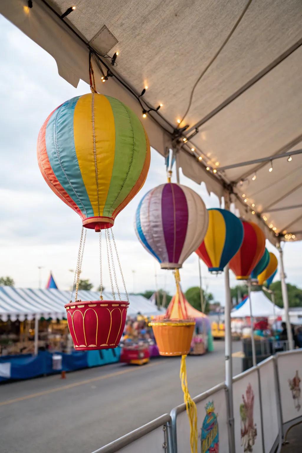Small airships add whimsy and adventure.