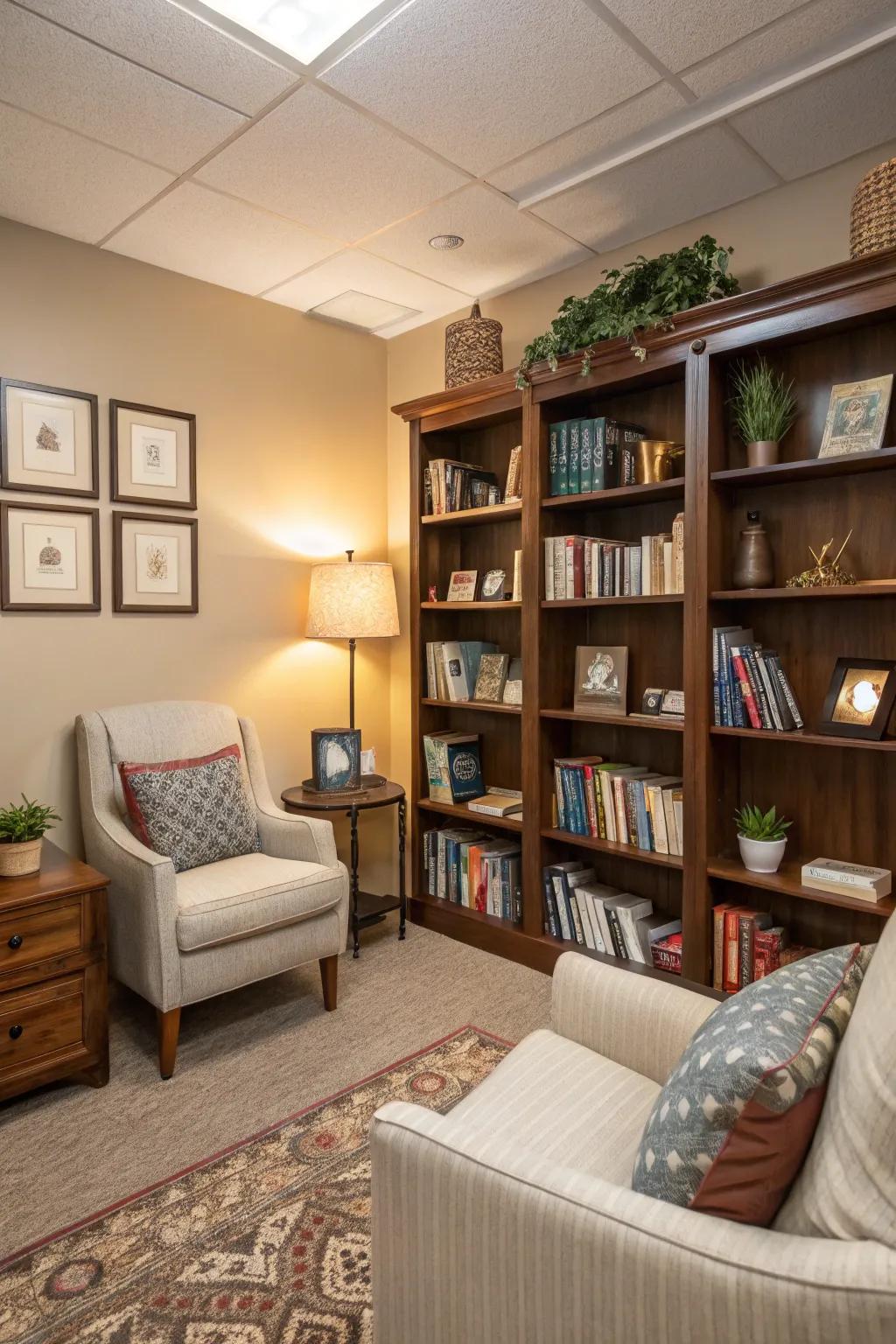 Shelving which imparts both function plus flair.