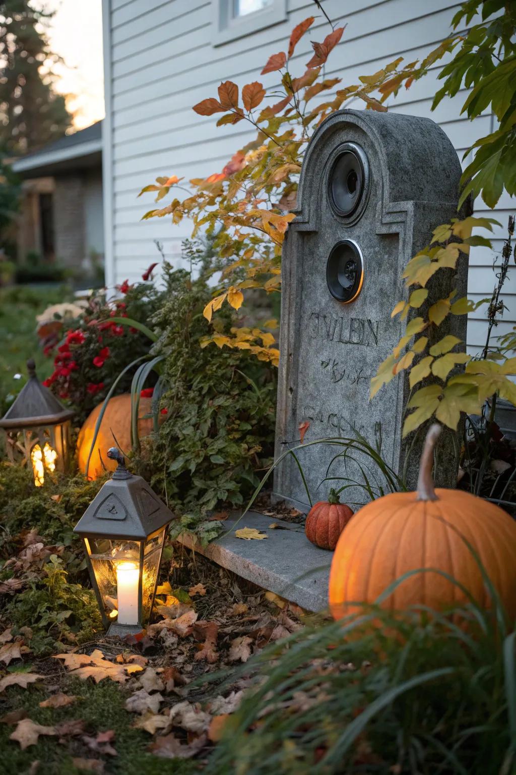 Interactive features animate your Halloween display.