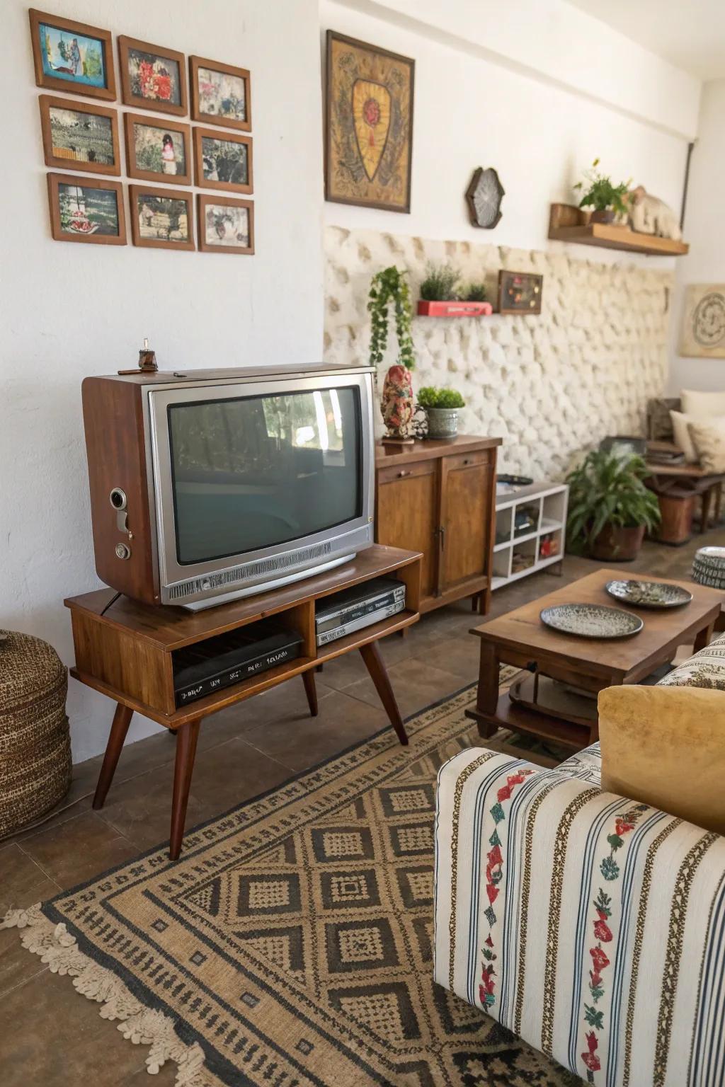 Bring a retro vibe with a heritage inspired TV surround.