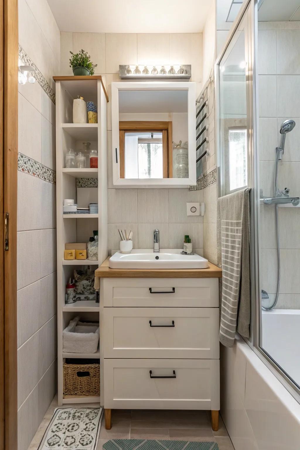 Compact vanities maximize style and functionality in small spaces.