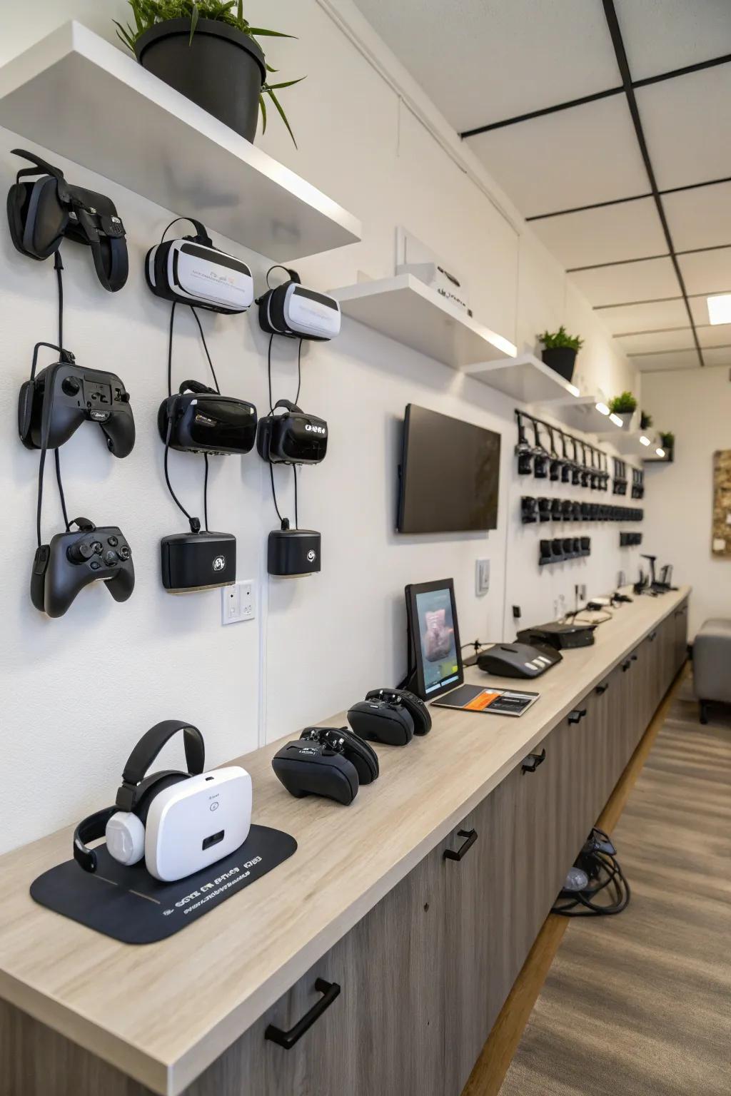 Keep your VR gear organized and within reach.
