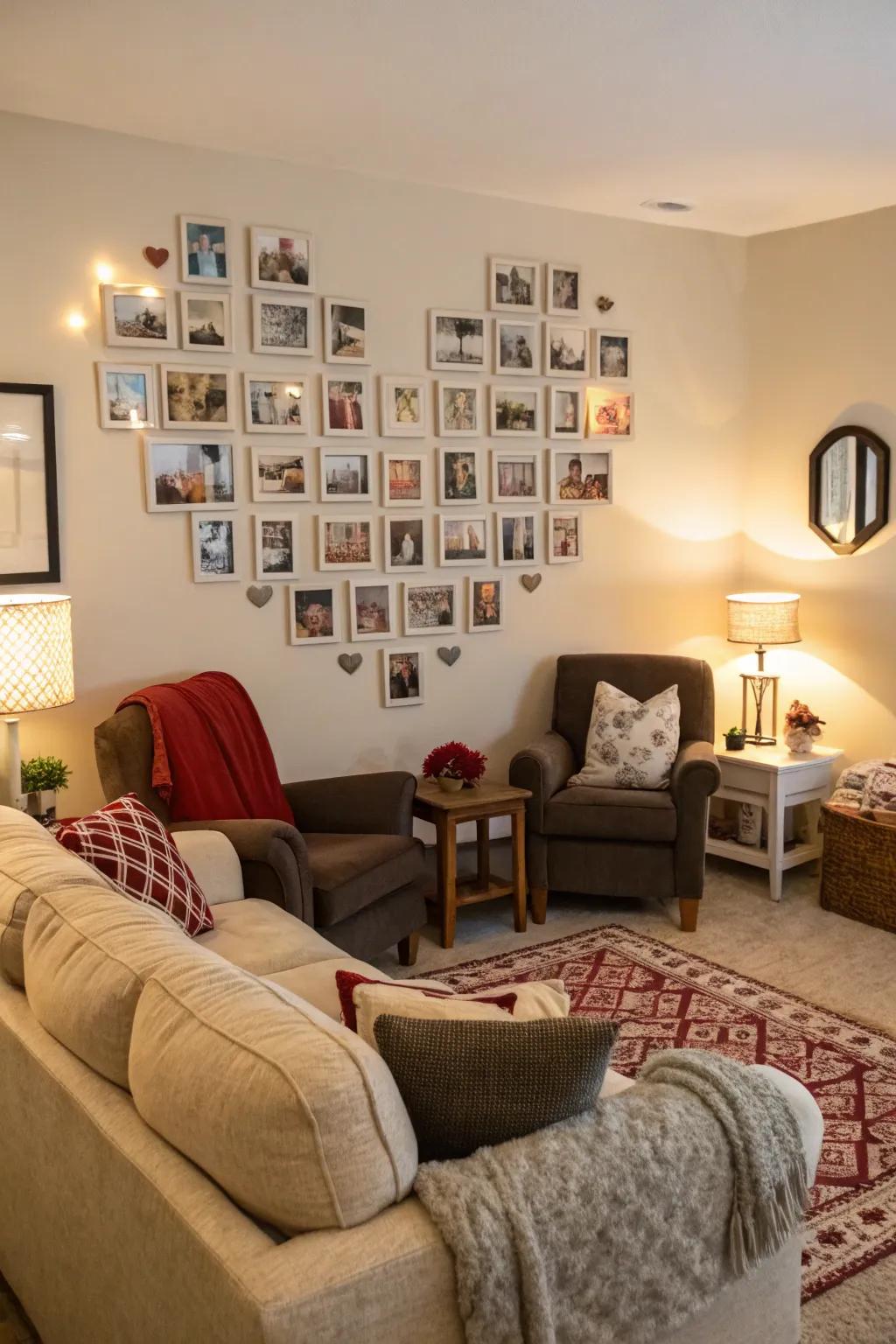 Picture stories add a personalized touch to your decor.