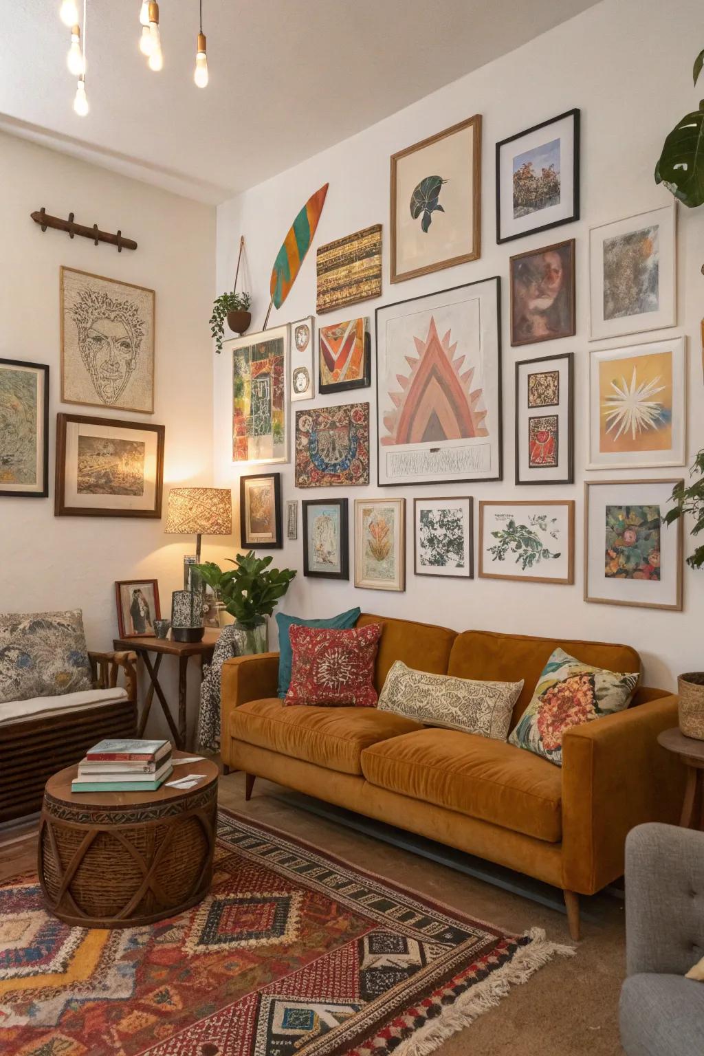 Free-spirited combinations reveal individual style.