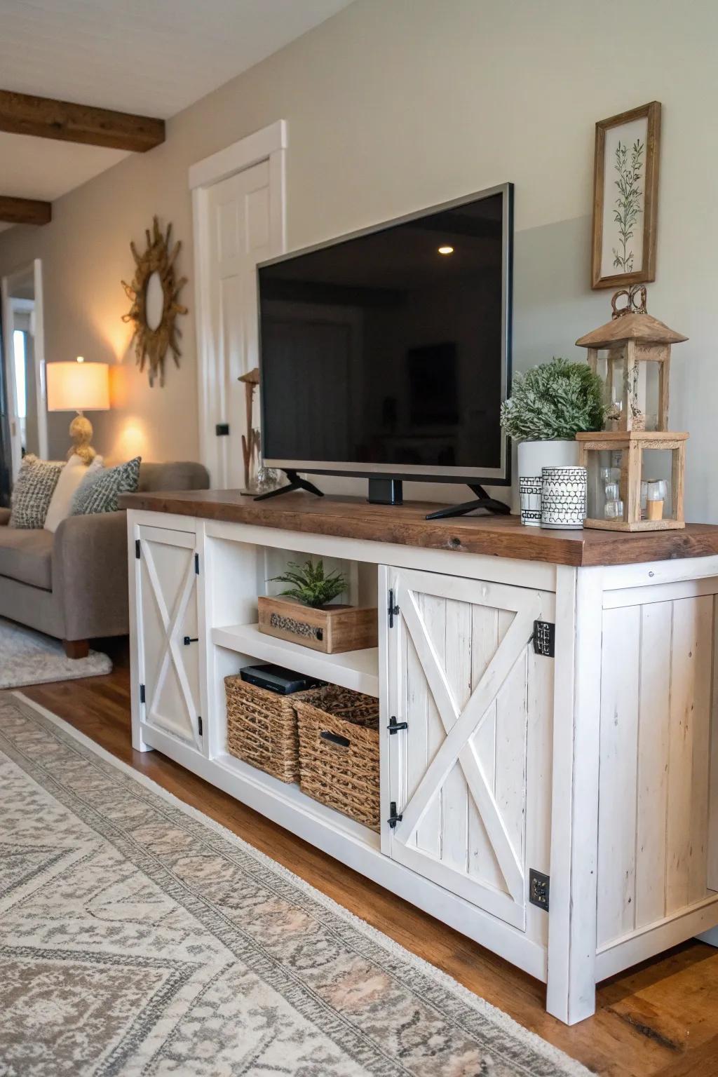 Infuse arcadian charm with timber embellishments.