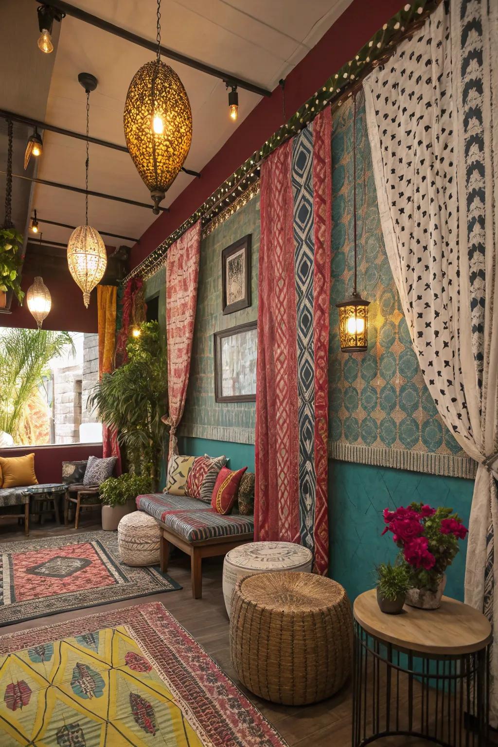 Create an unconventional vibe with fun, graphic overlays.