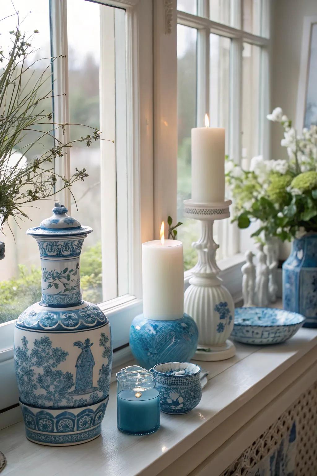 Harmonized hues lend a polished and unified appearance.