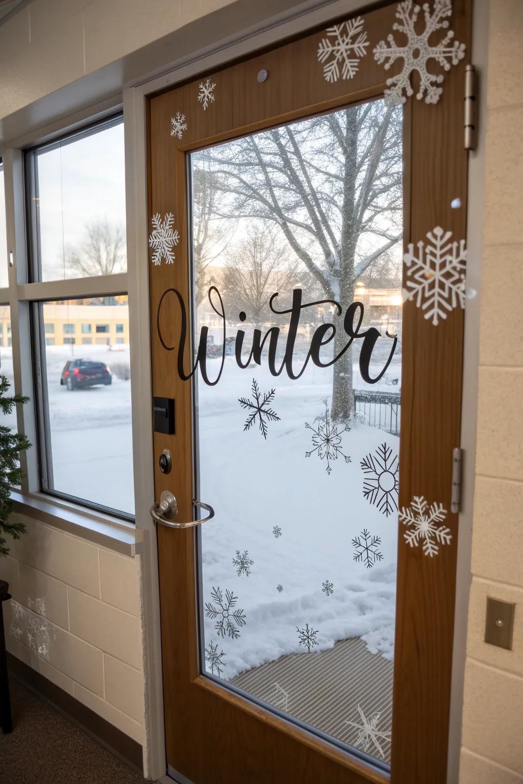 Inspire with a winter wonderland adage.