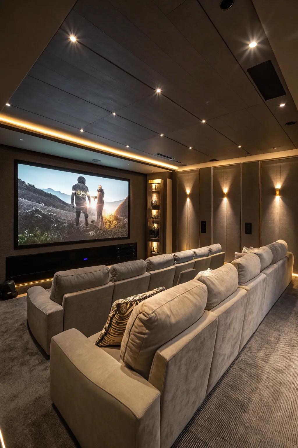 A cinema enclave made for the ultimate movie night.