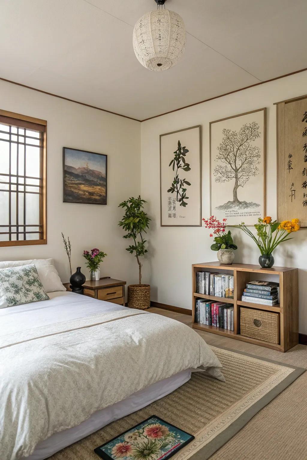 Personal elements fill the room with warmth and individuality.