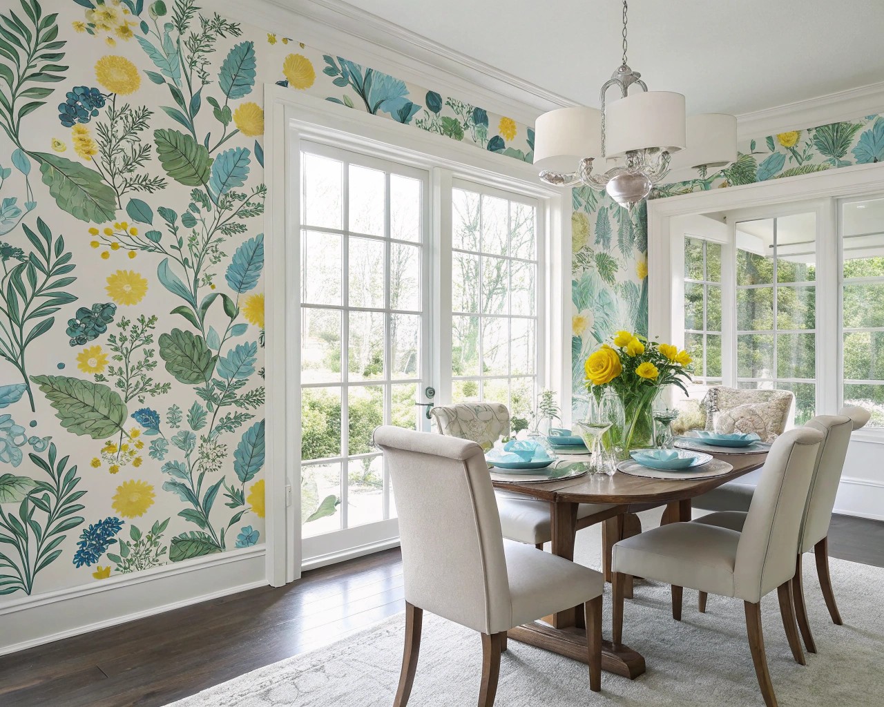 Peel-and-stick wallpapers are perfect for adding sophisticated, temporary design solutions to any home.