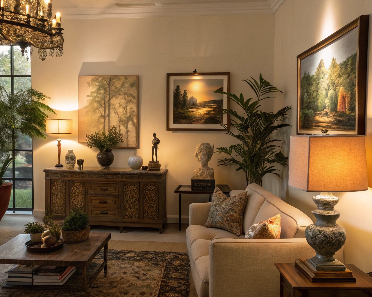 Proper lighting can elevate everyday objects into striking displays in residential spaces.