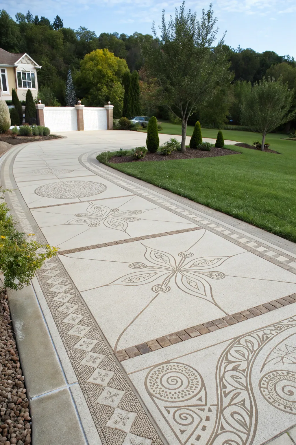 Contemporary Garden & Driveway Outdoor Design