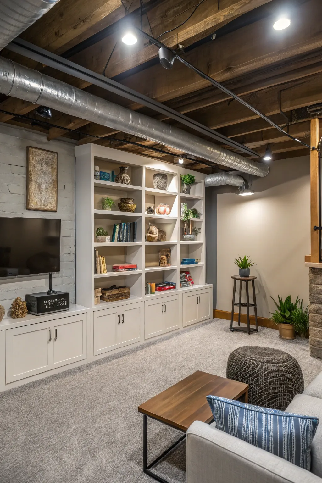 Top Basement Ceiling Options for Managing Ductwork