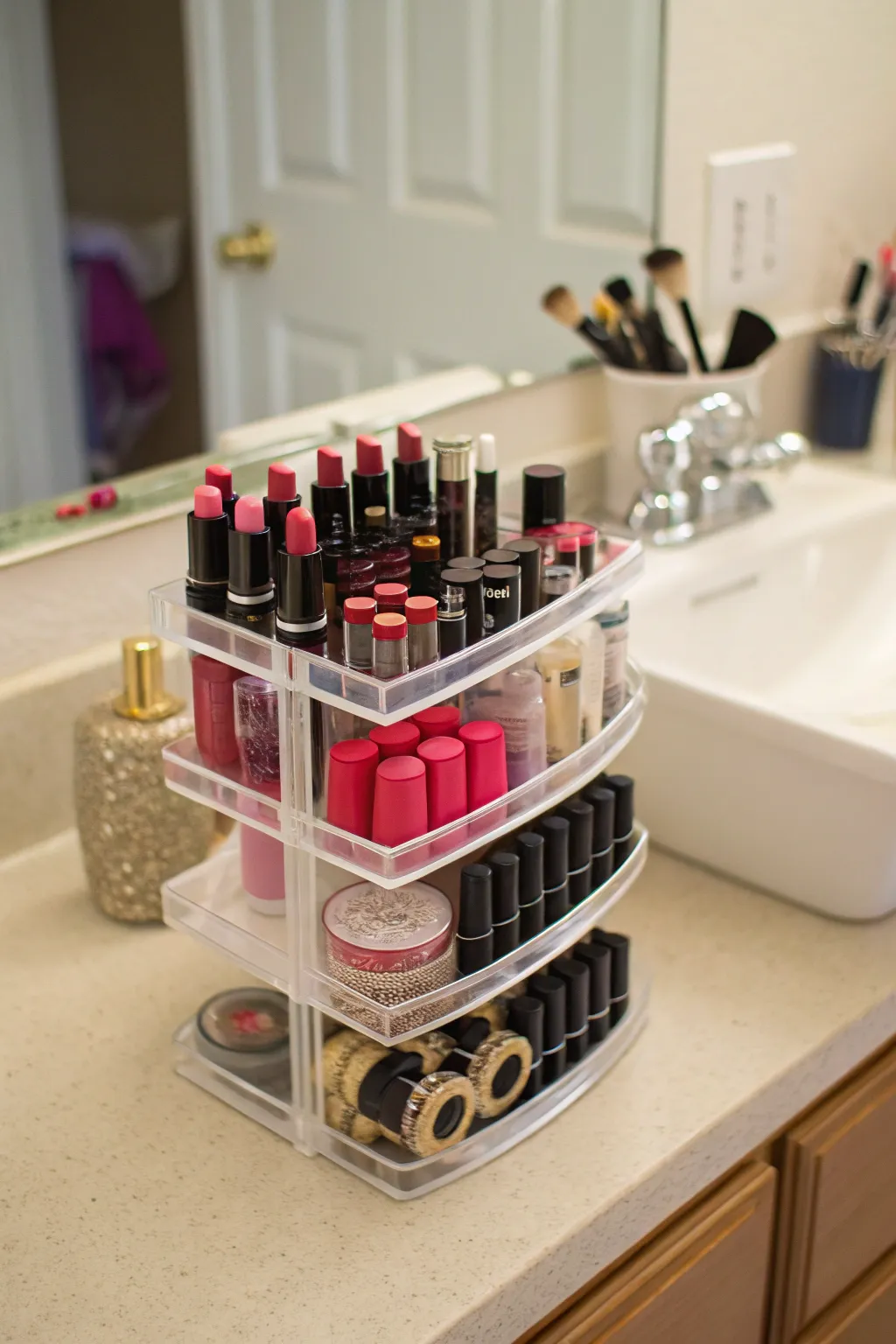 Functional Lipstick Storage Units for Makeup Lovers