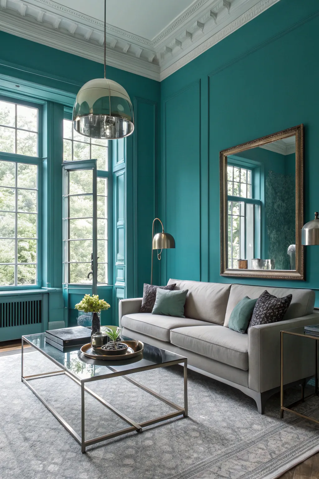 Modern Flair: Teal Living Room Inspirations