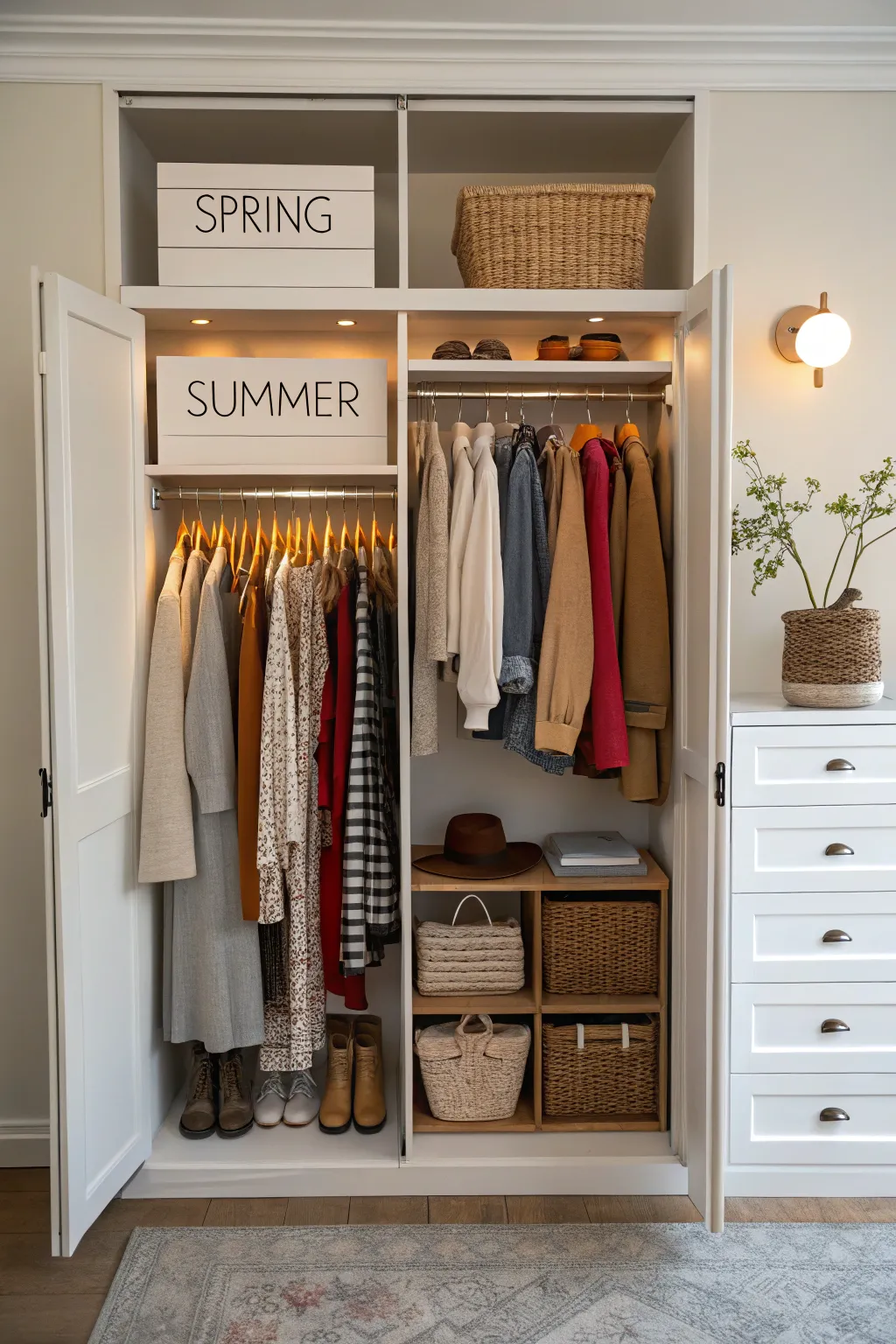 Making the Most of a Closet Without Doors