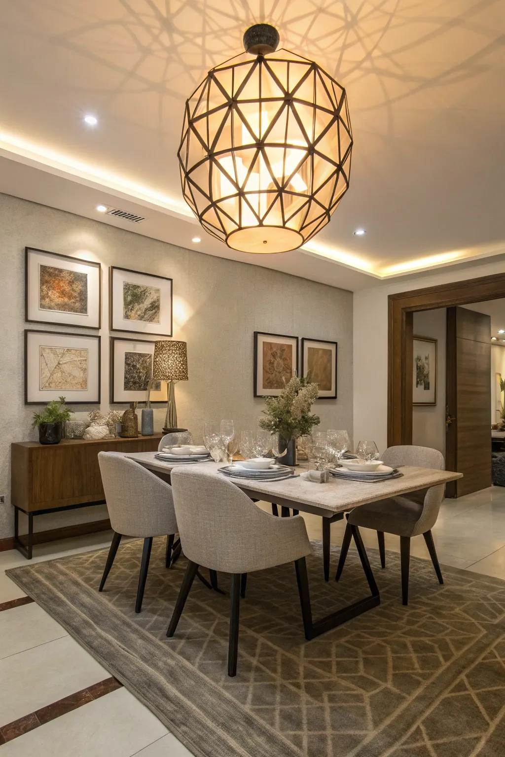 Modern Light Fixtures for Dining Room Ambiance