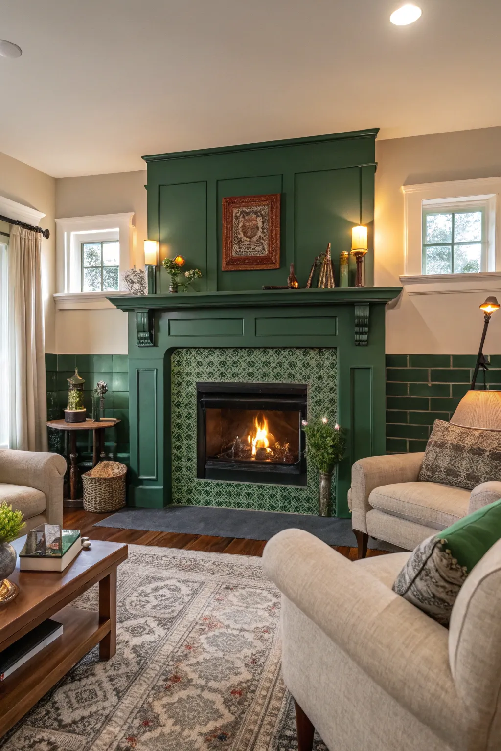 Chic Living Room Ideas Featuring Emerald Tones