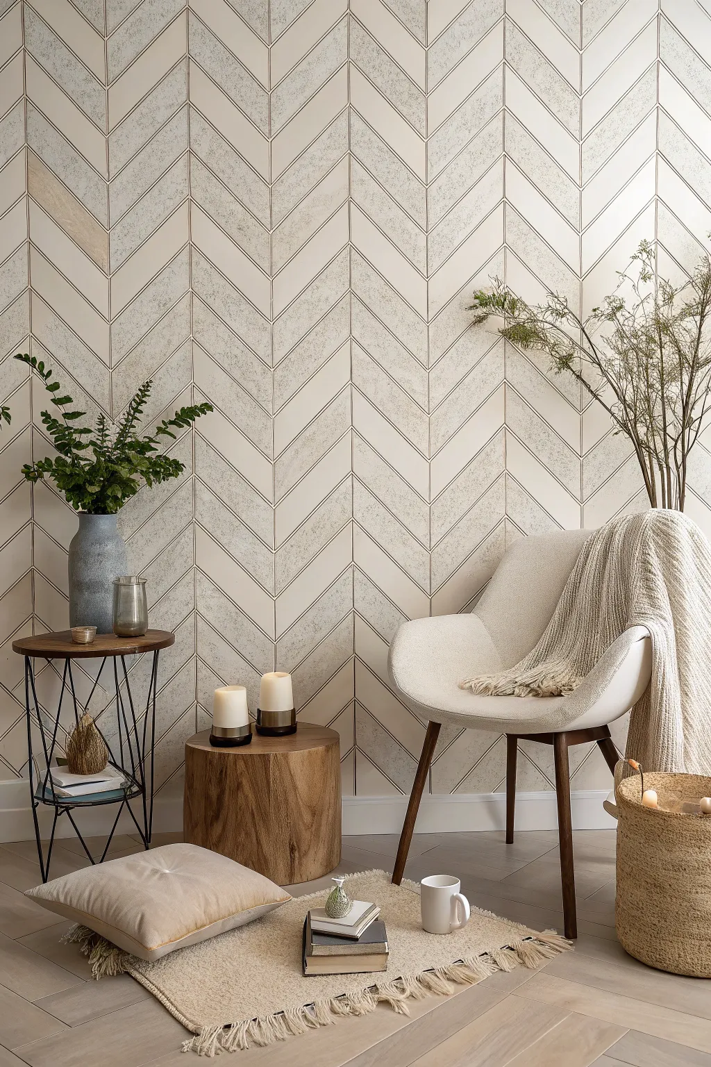 Unique Tile Chevron Patterns for Contemporary Interiors