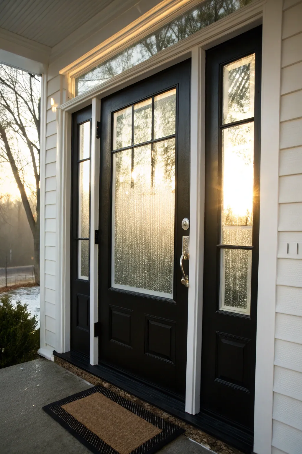 Timeless Looks: Black Doors with White Trim