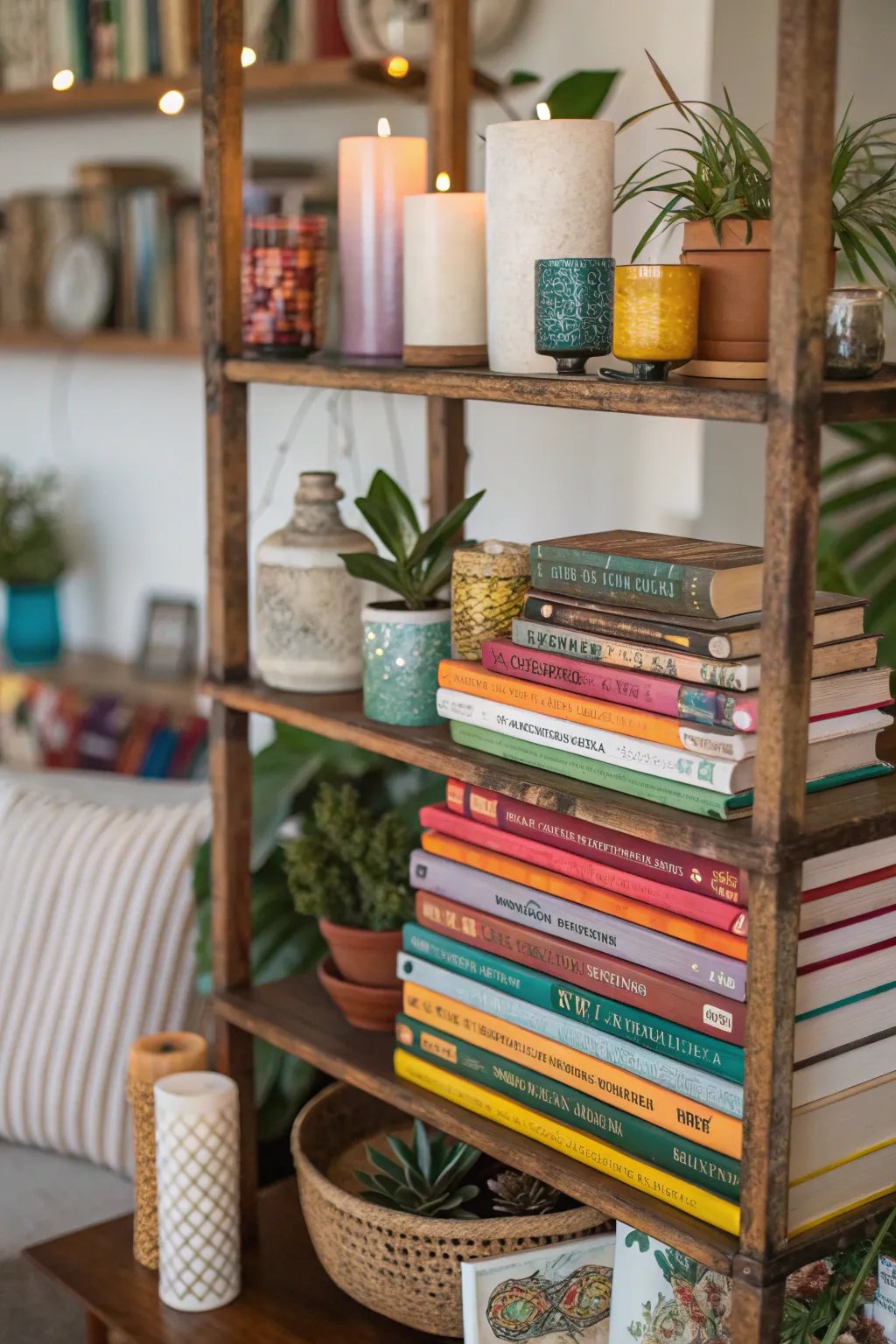 Wonderfully Whimsical Decor for Boho Shelves