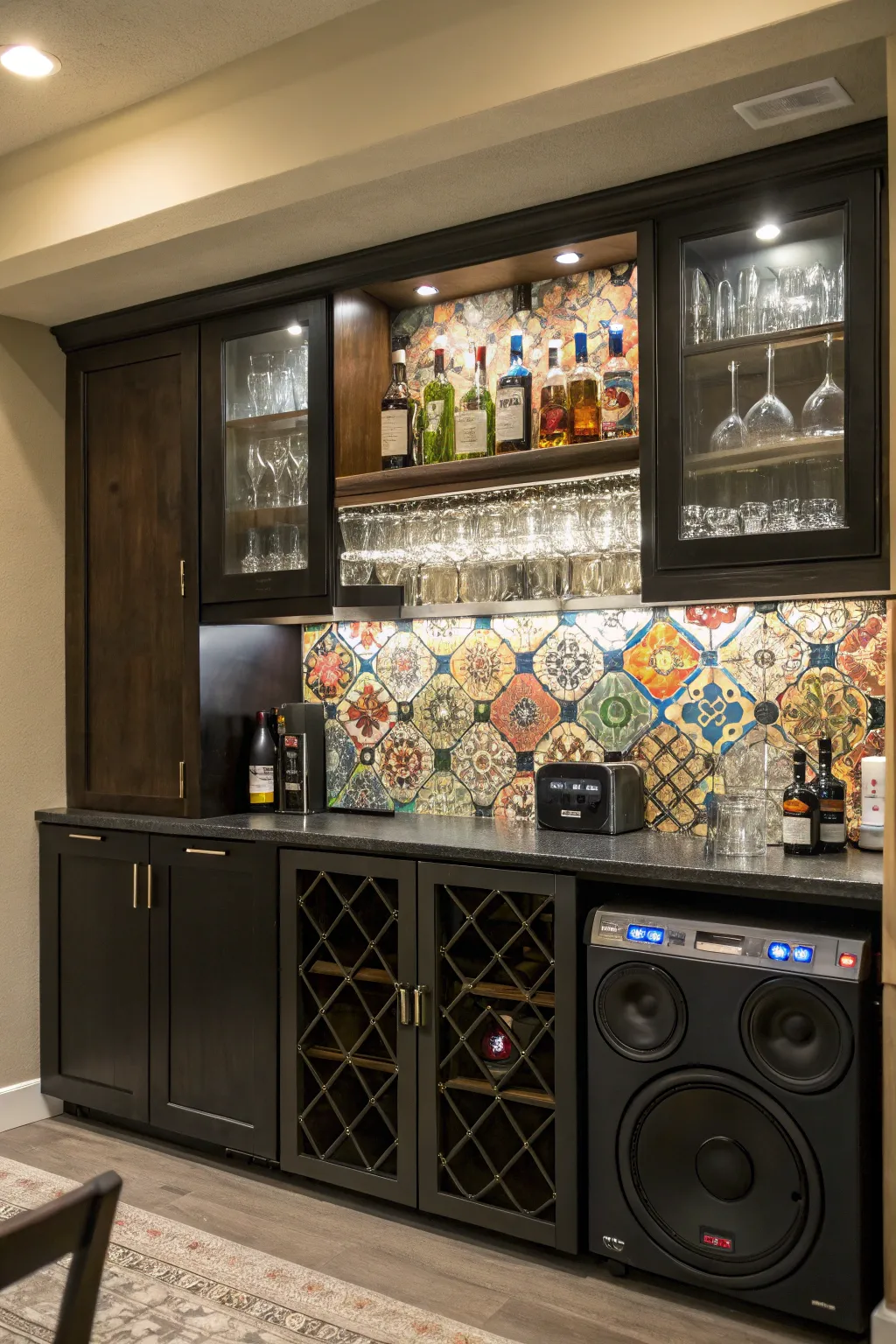Contemporary Bar and TV Home Designs